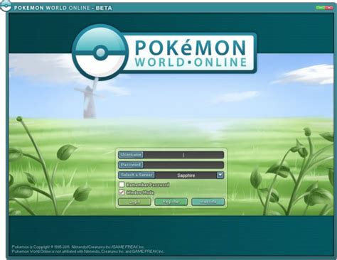 pokemon planet login